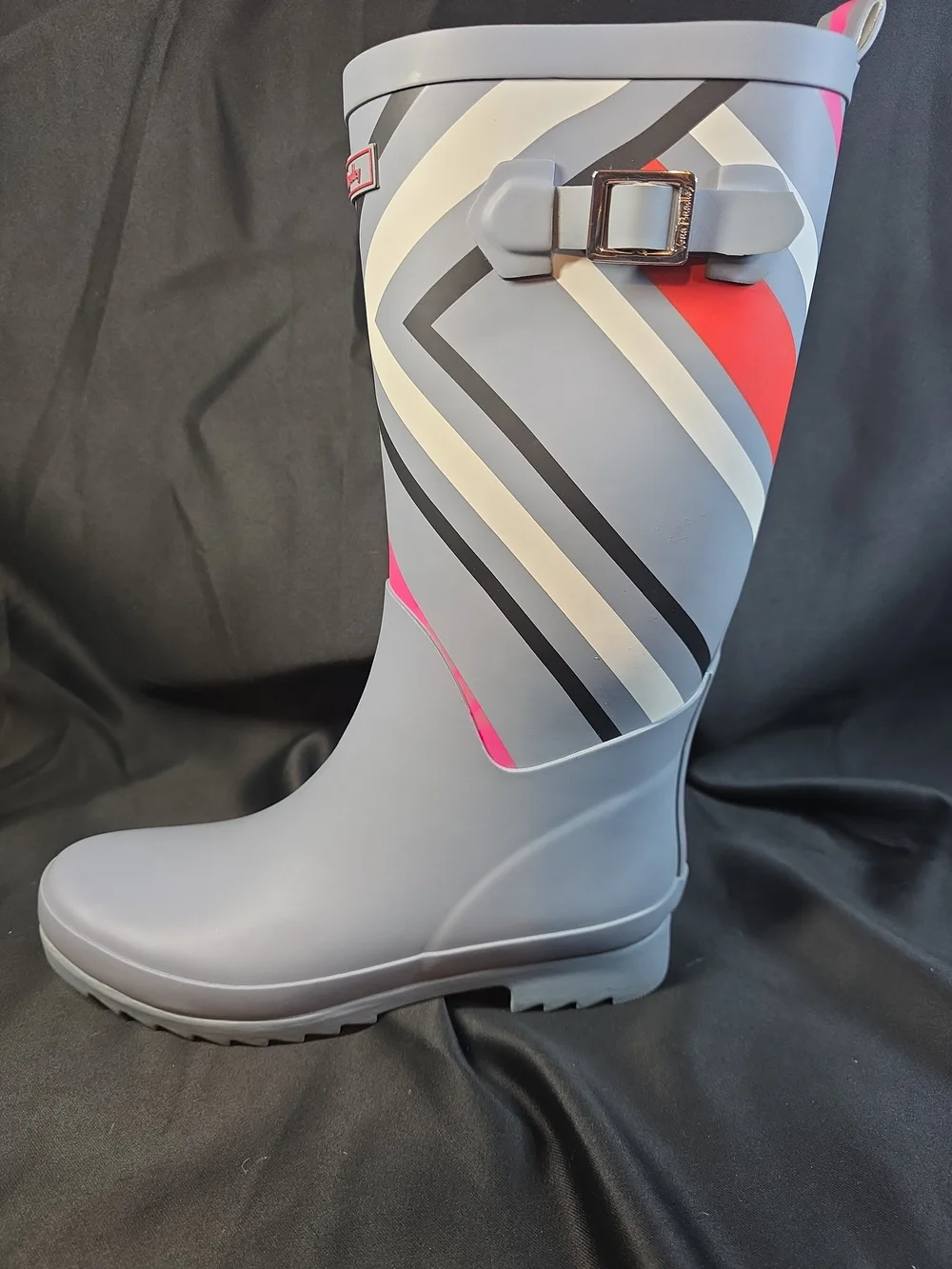 Vera Bradley Gray & Pink Patterned Women's Rain Boots